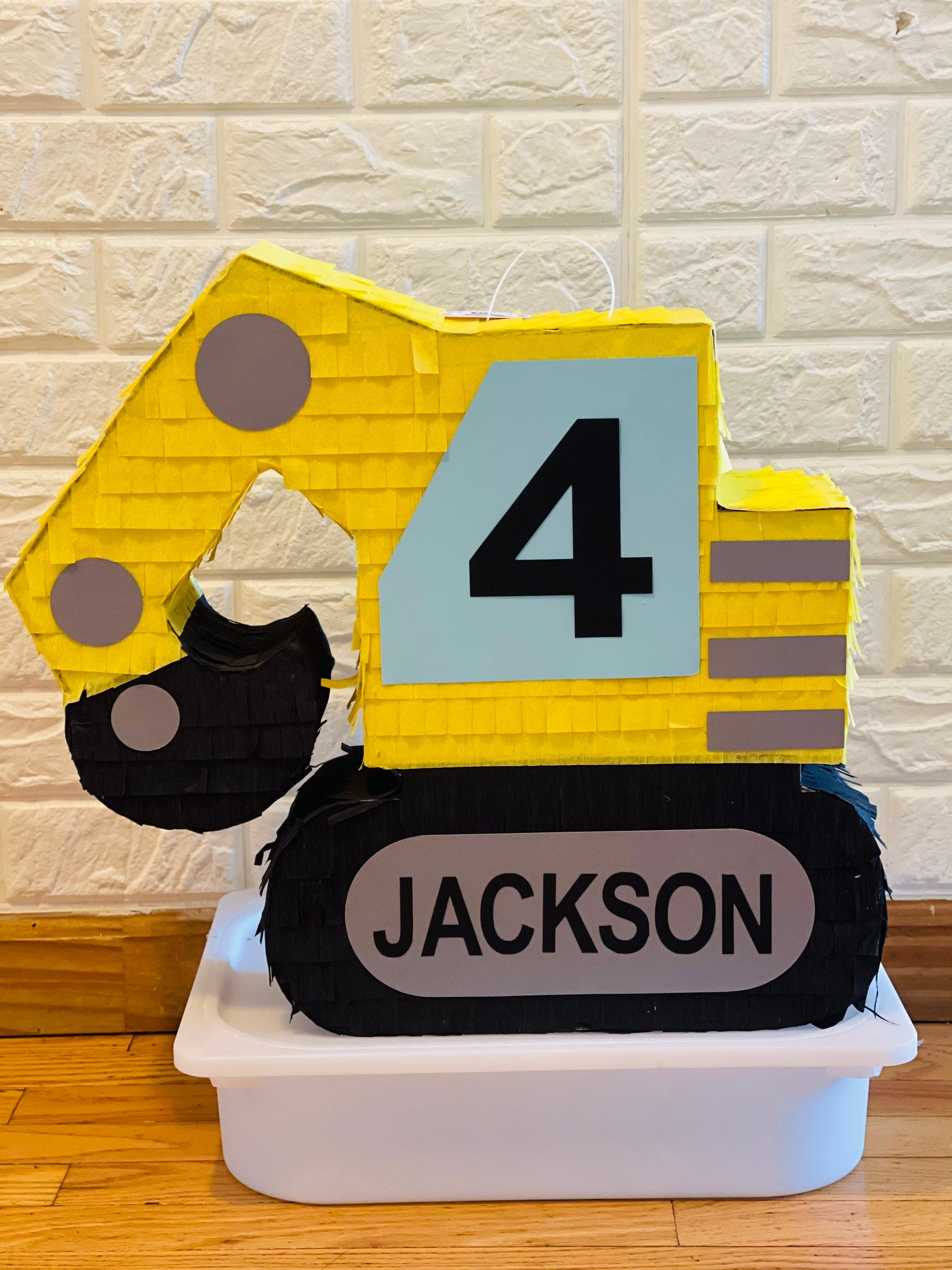 Excavator Construction Pinata, Construction Birthday Theme Pinata
