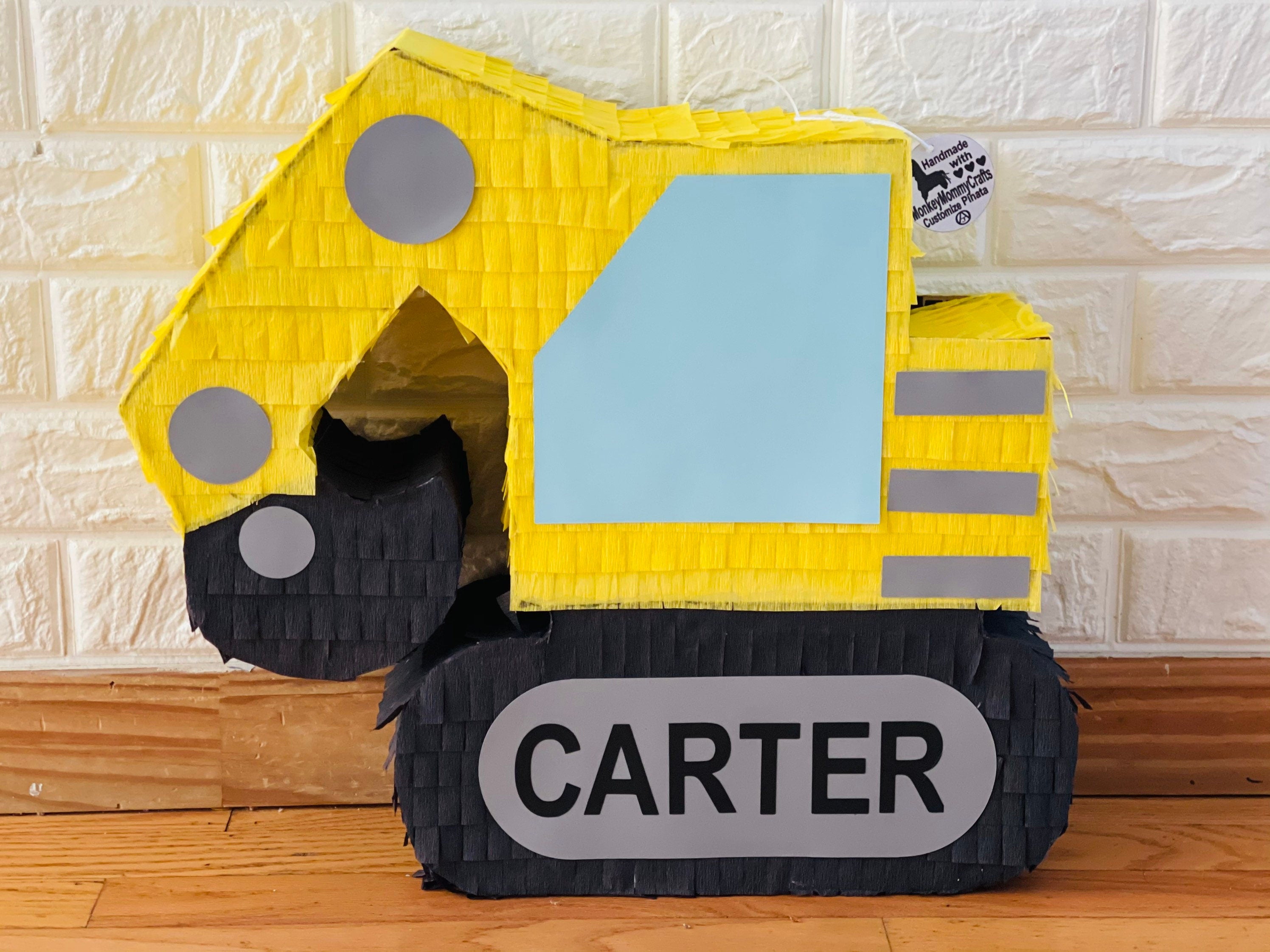 Excavator Construction Pinata, Construction Birthday Theme Pinata
