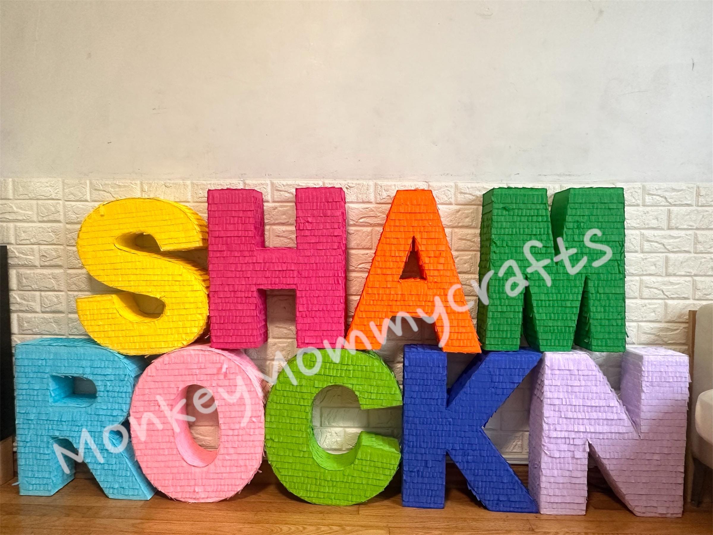 NEW Letter Number Alphabet Pinata, Table Letter Decor, Custom Letter Numbers, Letter Decor, Baby Shower Letter Decor, Wedding Letter Decor