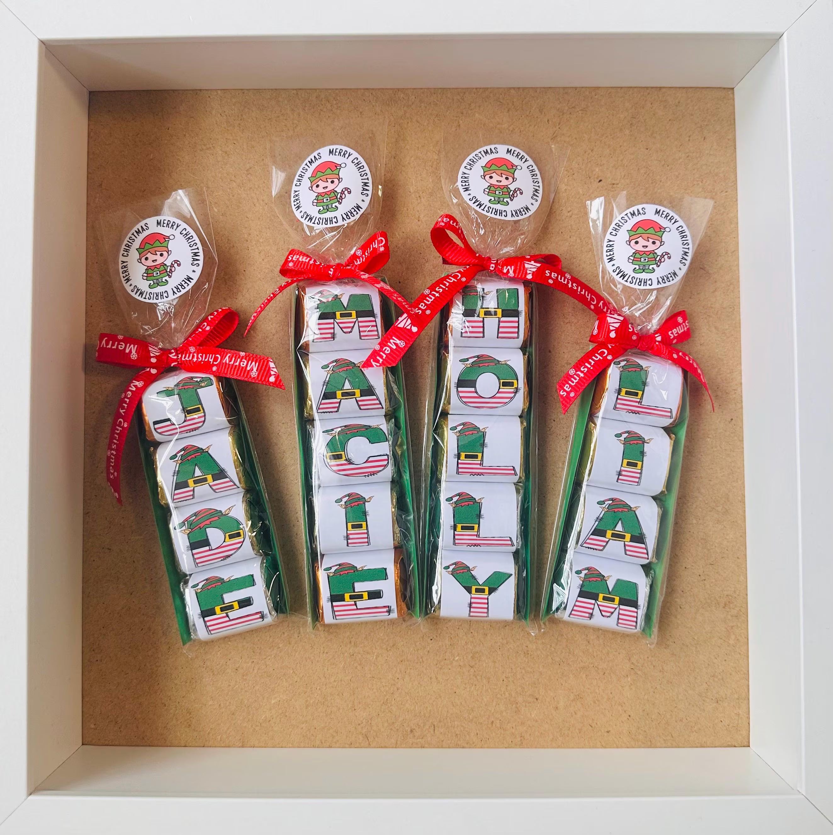 NEW Chocolate Stocking Stuffers, Christmas Classroom Gift, Personalized Chocolate Gift, Kids Christmas Gift, Basket Fillers, contains Nuts