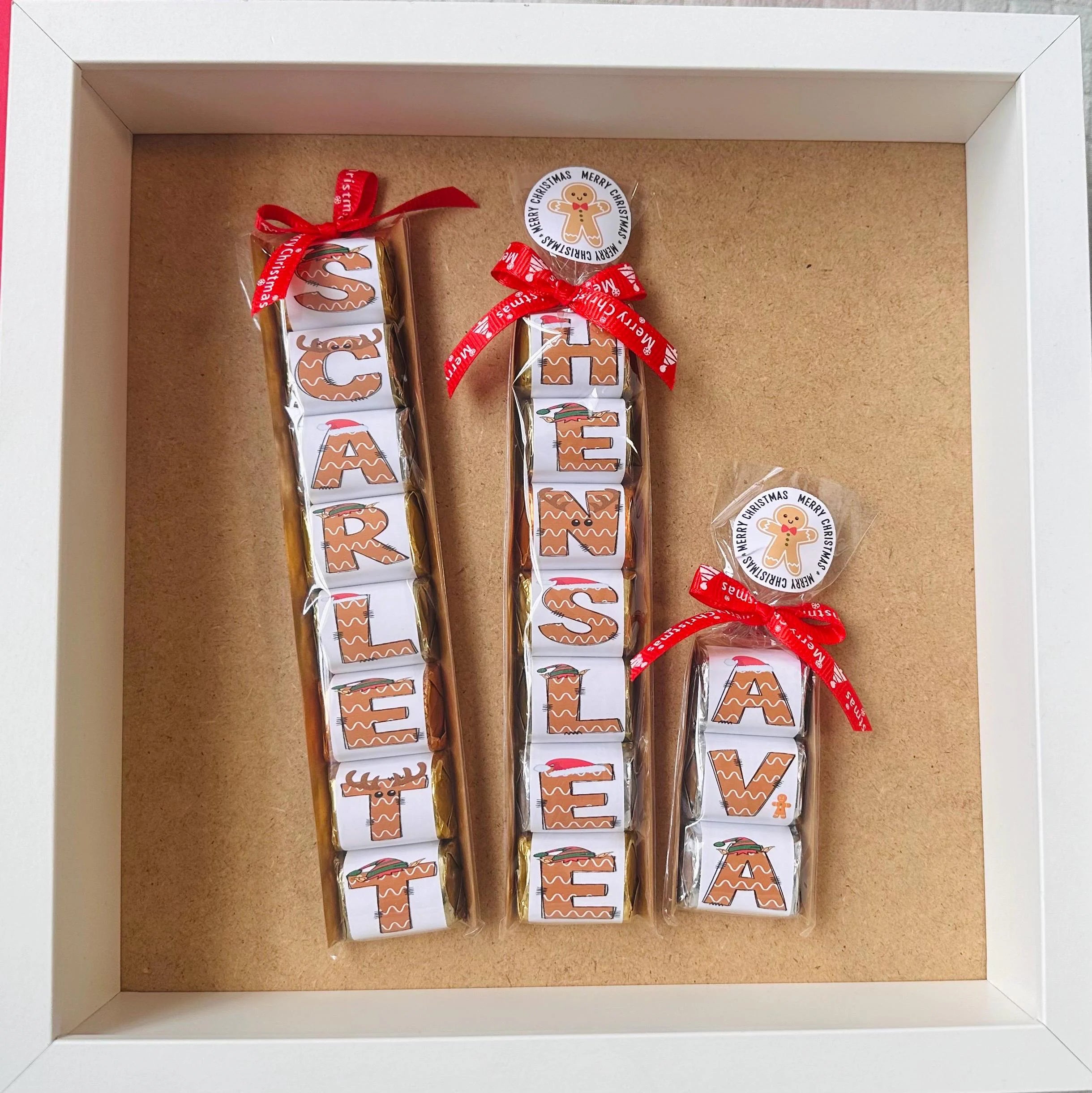 NEW Chocolate Stocking Stuffers, Christmas Classroom Gift, Personalized Chocolate Gift, Kids Christmas Gift, Basket Fillers, contains Nuts