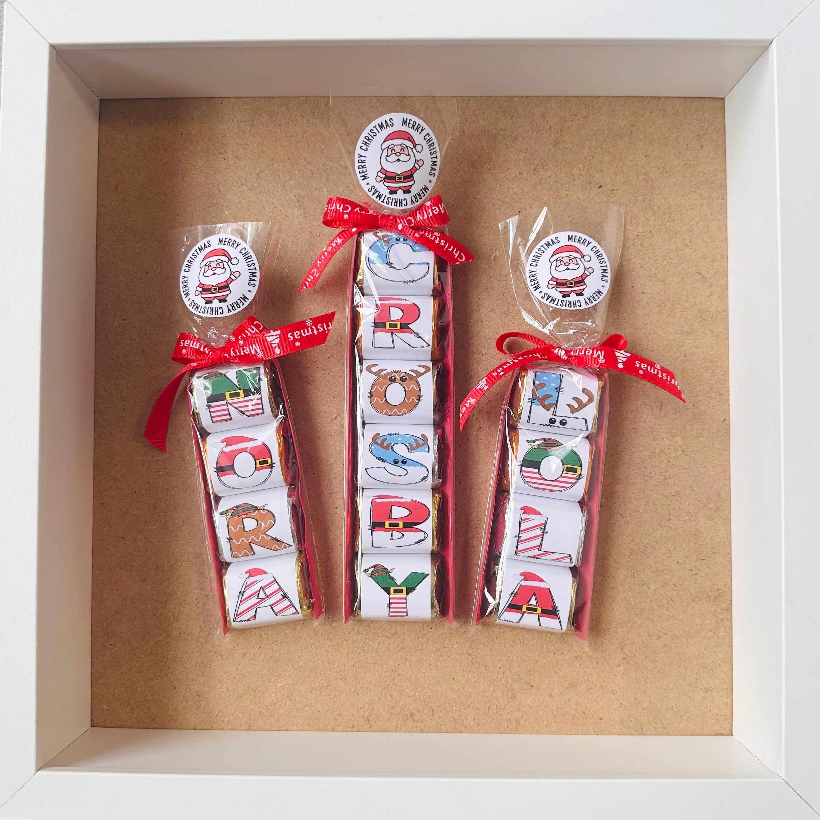 NEW Chocolate Stocking Stuffers, Christmas Classroom Gift, Personalized Chocolate Gift, Kids Christmas Gift, Basket Fillers, contains Nuts