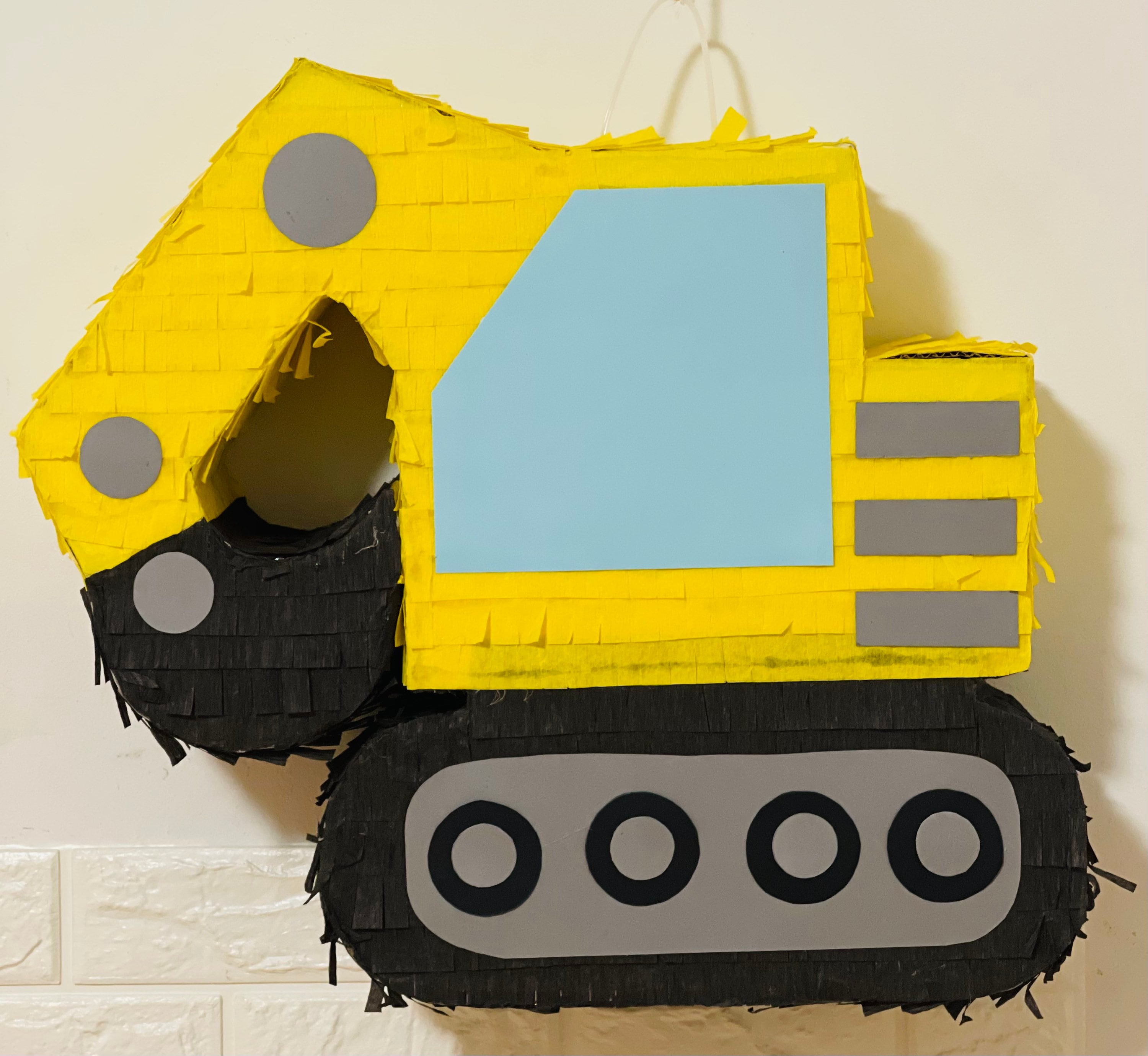 Excavator Construction Pinata, Construction Birthday Theme Pinata