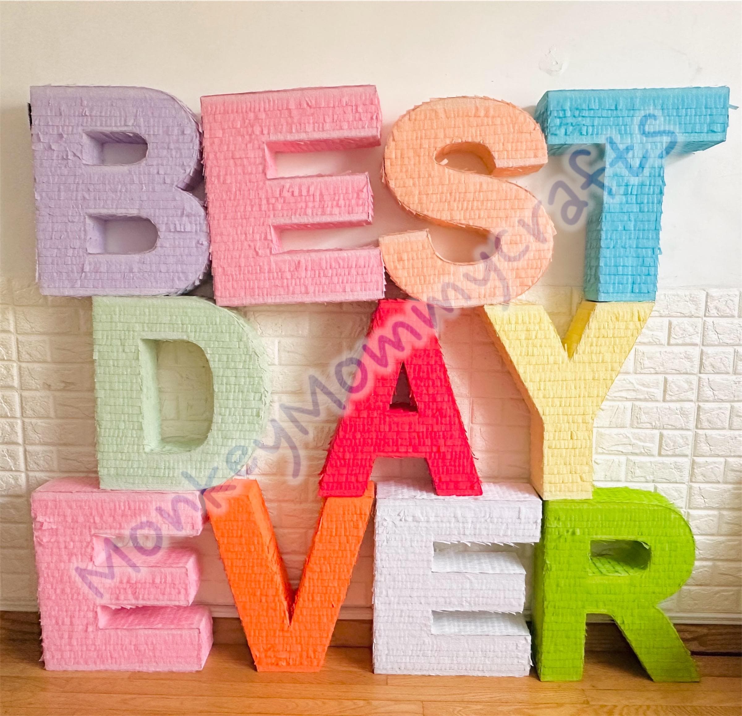 NEW Letter Number Alphabet Pinata, Table Letter Decor, Custom Letter Numbers, Letter Decor, Baby Shower Letter Decor, Wedding Letter Decor
