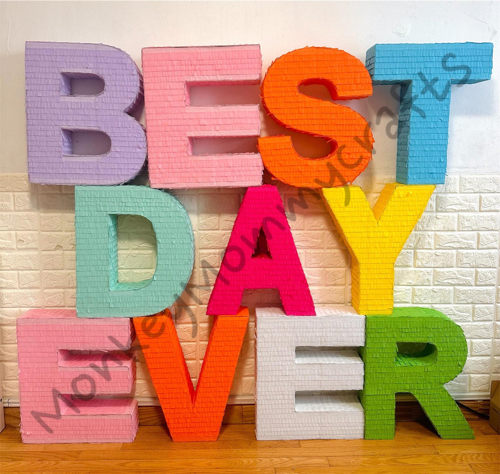 NEW Letter Number Alphabet Pinata, Table Letter Decor, Custom Letter Numbers, Letter Decor, Baby Shower Letter Decor, Wedding Letter Decor
