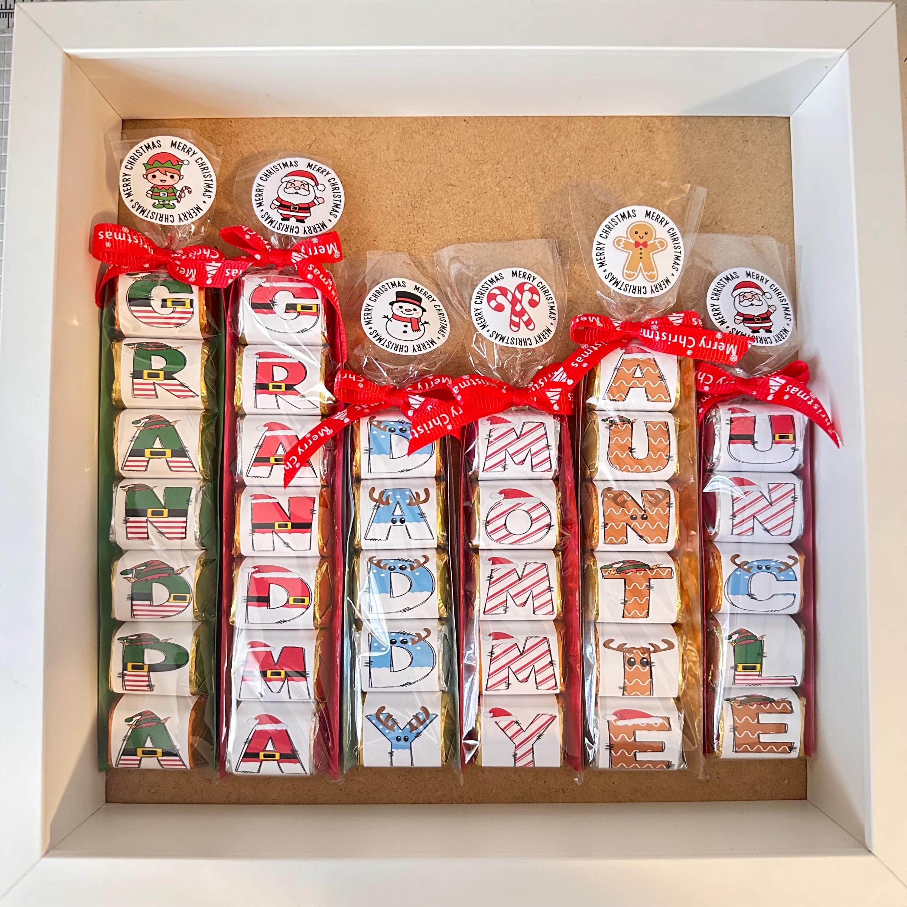NEW Chocolate Stocking Stuffers, Christmas Classroom Gift, Personalized Chocolate Gift, Kids Christmas Gift, Basket Fillers, contains Nuts
